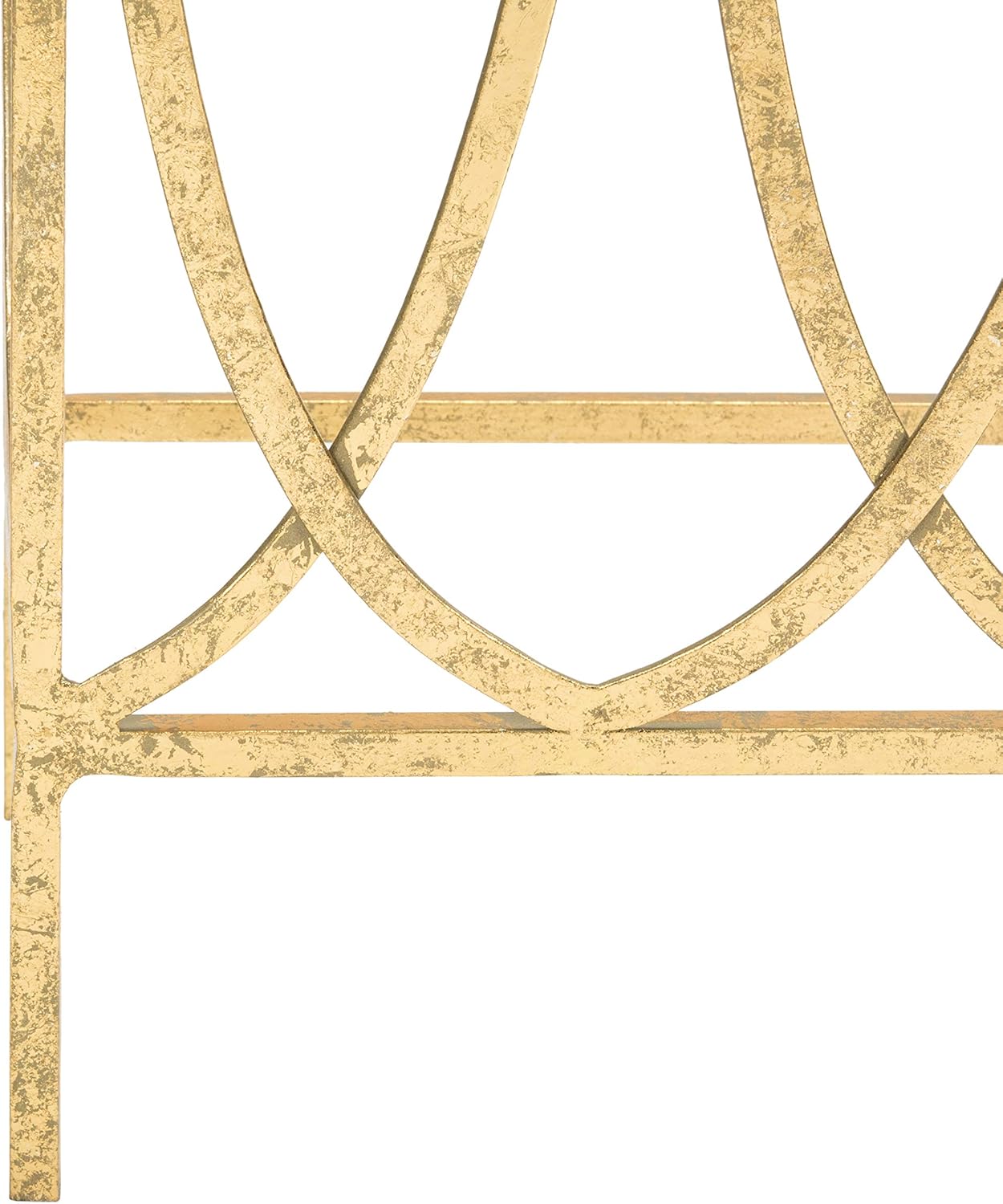 Safavieh Home Carina Gold Foil Glass Console Table S95666