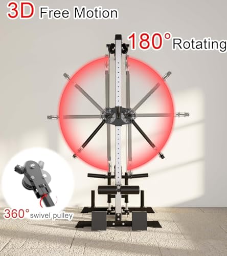 Eonfit Cable Machine for Home Gym, LAT Pulldown Crossover with Leg Holder Z123473