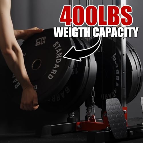 ER KANG Wall Mount Cable Station with Dual Pulley System for Home Gym Q918872