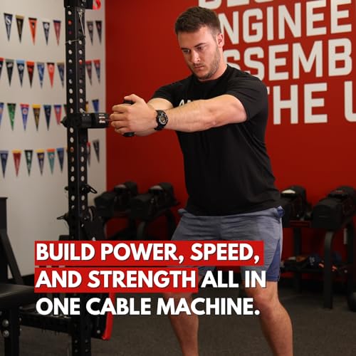 Ancore Pro Home Gym Cable Machine with Squat Rack Mount P9252