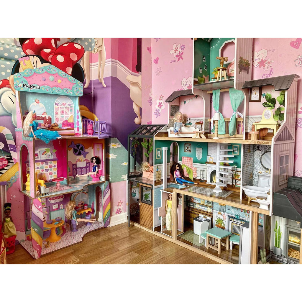 KidKraft Candy Castle Wooden Dollhouse with 28 Accessories U48940