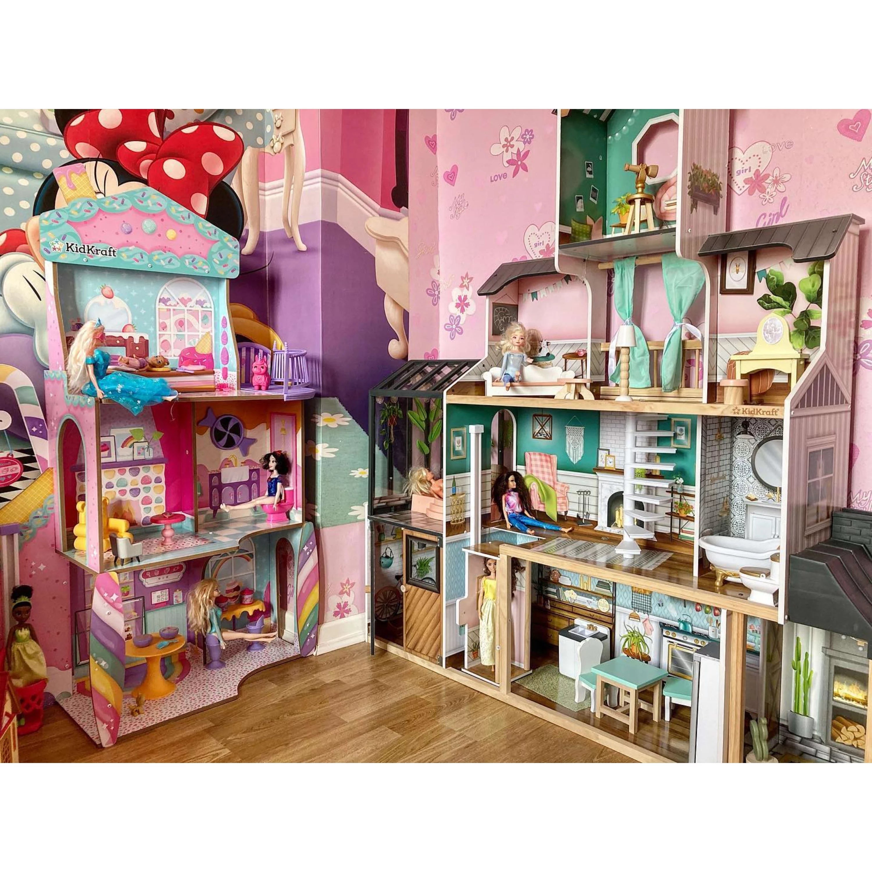 KidKraft Candy Castle Wooden Dollhouse with 28 Accessories U48940