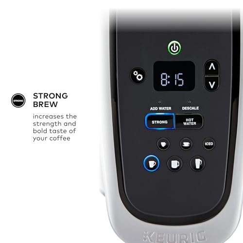 Keurig K-Elite Single Serve K-Cup Pod Coffee Maker, Brushed Silver P23556