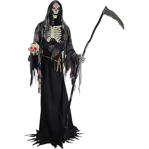 Haunted Hill Farm Motion-Activated 7.5-Ft. Smoldering Ghoul Animatronic Halloween Decoration N1475