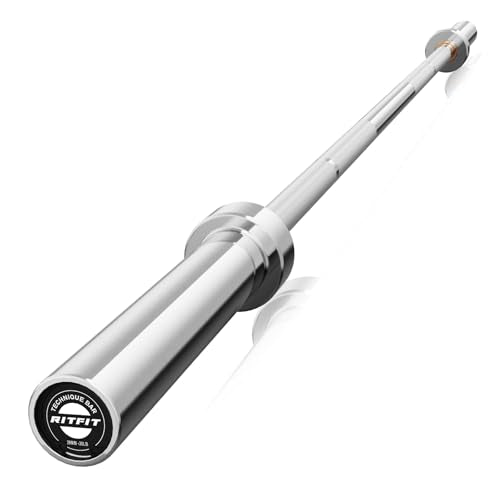 RITFIT Olympic Barbell 4ft/6ft 2 Inch Weight Bar for Strength Training, 500lbs Capacity F369