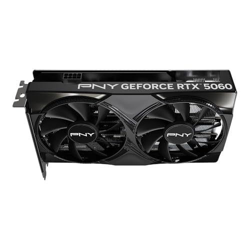 PNY NVIDIA GeForce RTX 5060 8GB ARGB Overclocked Triple Fan Graphics Card V241023