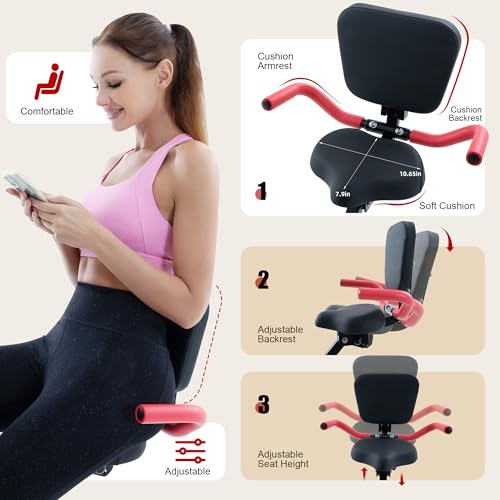 BARWING Foldable Exercise Bike for Home Workout, 350LB Capacity Z9564