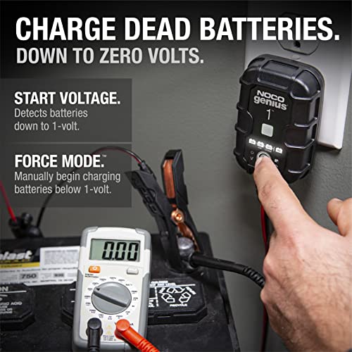 NOCO GENIUS1 1A 6V/12V Smart Battery Charger and Maintainer W805