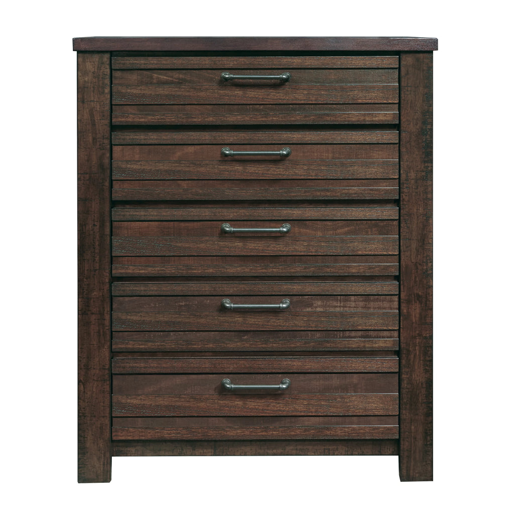 Sedona Transitional Wood Bedroom Set Queen with Dresser and Mirror H29321