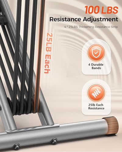 Sportsroyals Squat Machine for Home, Foldable Exercise Equipment with Adjustable Resistance O7532
