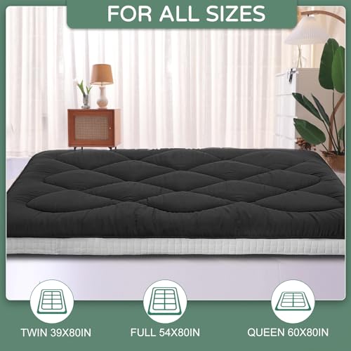 LILYPELLE 5" Thick Japanese Floor Mattress Futon, Foldable Full Size E576160