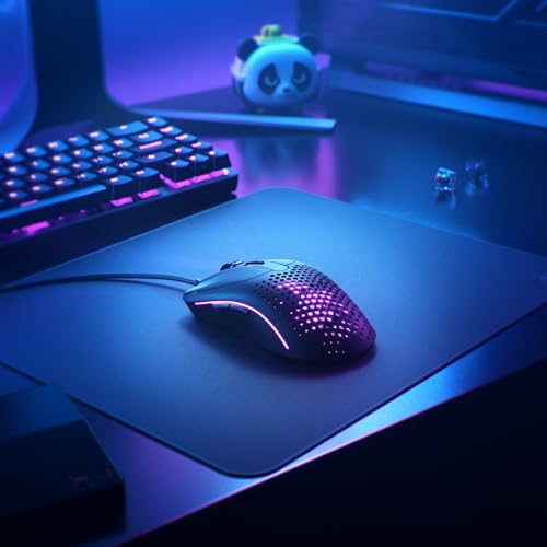Glorious Model D Wired Gaming Mouse - 68g Honeycomb RGB Ergonomic, Matte White M160012