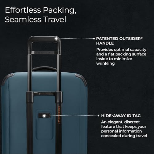 Briggs & Riley 22" Carry On Expandable Spinner - Softside Luggage, Black G487462