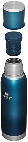 Stanley Adventure-To-Go Vacuum Bottle 25 oz Wide Mouth Insulated Stainless Steel Thermos, Blue Glow D5617