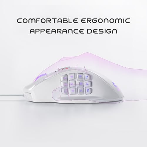 UtechSmart Venus Pro RGB Wireless MMO Gaming Mouse, 16000 DPI, 16 Programmable Buttons M66772