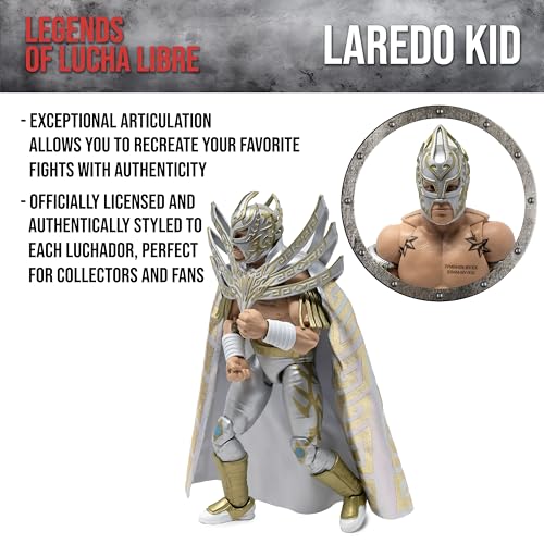 Boss Fight Studio Legends of Lucha Libre Premium Laredo Kid Action Figure 1:12 G28615