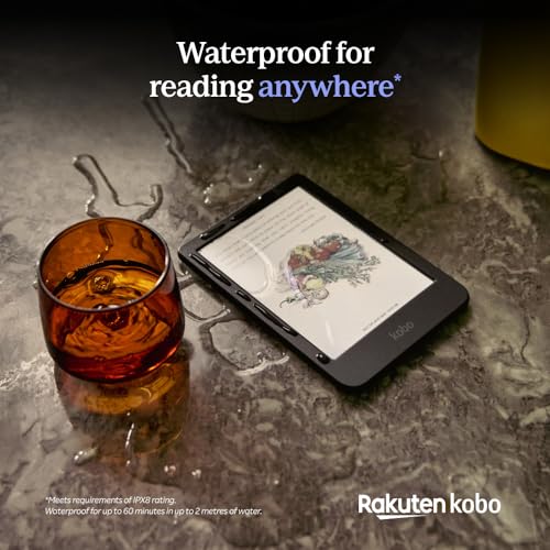 Kobo Clara Colour 6” Glare-Free Colour E Ink eReader, 16GB, Black S768