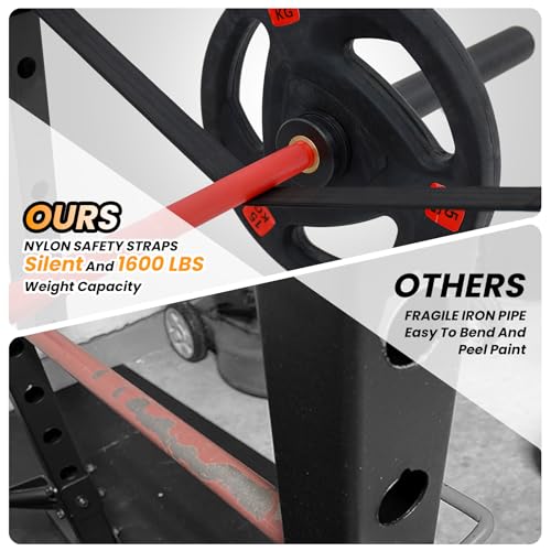 Power Cage with LAT Pulldown and Cable Pulley System for Home Gym N4466