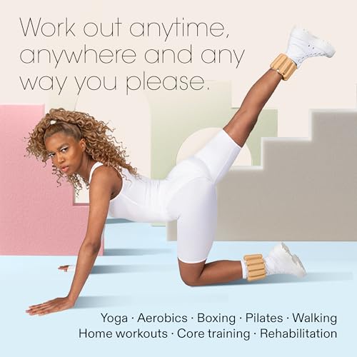 Bala Bangles Wrist & Ankle Weights Adjustable Silicone Set for Women Men Y10032