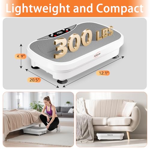 Vibration Plate Exercise Machine for Full Body Workout with Resistance Bands O9405