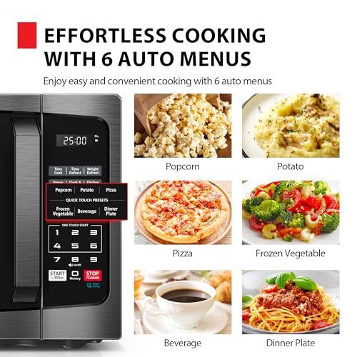 Toshiba ML-EM62P(SS) Countertop Microwave, 2.2 Cu Ft, 1200W, Stainless Steel C1532