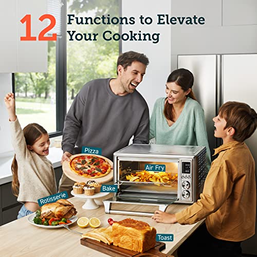 COSORI 11-in-1 Air Fryer Oven, 13Qt with Rotisserie, Recipe Book & 6 Accessories G17087
