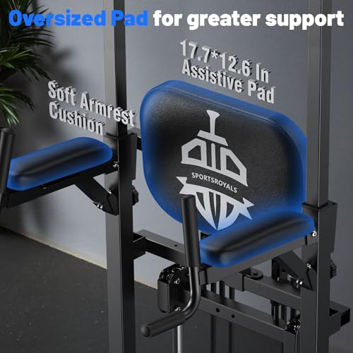 Sportsroyals Pull Up Bar Dip Station Power Tower Home Gym Strength Training Equipment R739989