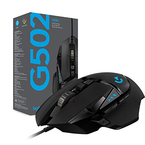 Logitech G502 HERO Wired Gaming Mouse with RGB and Adjustable Weights R1222
