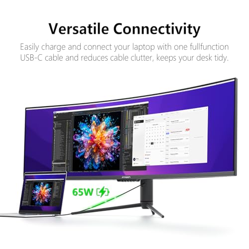 INNOCN 49" Curved Ultrawide Gaming Monitor 120Hz QHD 32:9 E79455