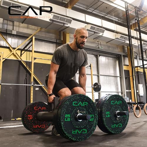CAP Barbell 2-Inch Olympic Bumper Plate Weight Set O371151