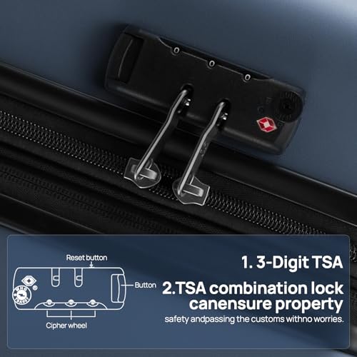 Carry-on Luggage 20 Inch Hardshell with Spinner Wheels and TSA Lock L610552