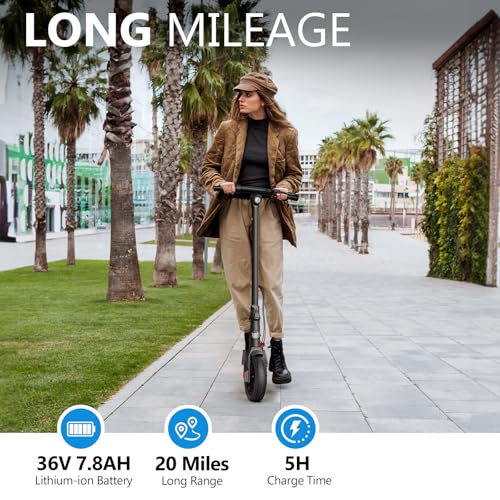 SISIGAD Electric Scooter for Adults, 10" Tires, 600W Motor, 22 MPH, 30 Miles Range, Foldable O1563