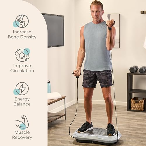 Lifepro Waver Vibration Plate Exercise Machine with Loop Bands V797593