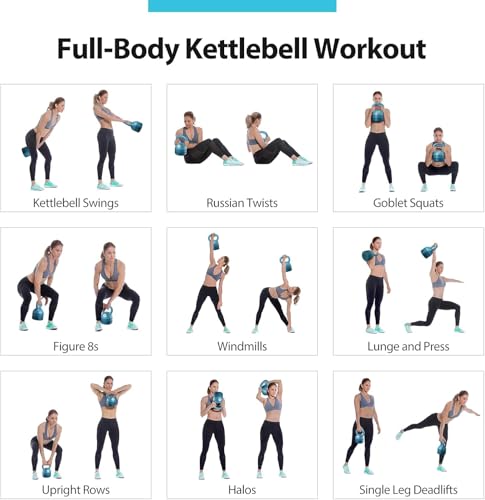 TopMade Adjustable Cast Iron Kettlebell Set for Home Gym Workout C247925