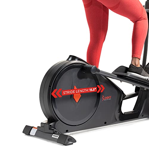Sunny Health & Fitness Programmable 16 Electro-Magnetic Elliptical Cross Trainer W120663