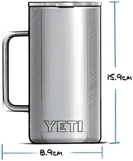 YETI Rambler 24 oz Mug, Stainless Steel, Vacuum Insulated N160