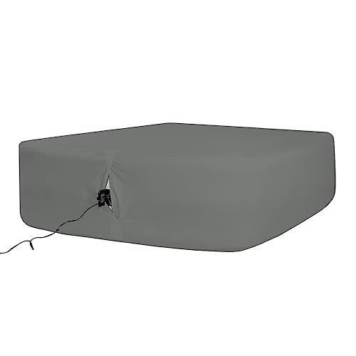 Bedecor Air Bed Sheets for Mattress Cover Removable Elastic Band Soft Breathable Twin XL Light Gray U508