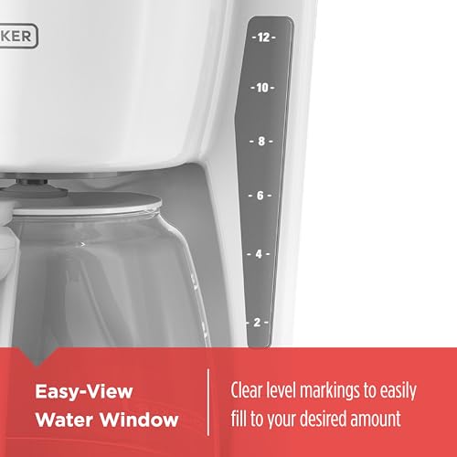 BLACK+DECKER 12-Cup Programmable Digital Coffee Maker, Black D647511