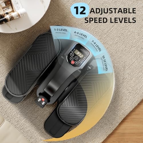 Under Desk Elliptical Machine, Electric Leg Exerciser with Remote, 12 Auto Modes S47192