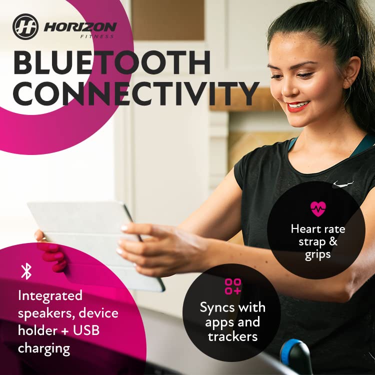 Horizon Fitness 7.4 at Studio Series Smart Treadmill with Bluetooth and Incline V401324