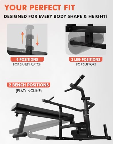 GMWD Chest Press Machine 1050LBS with Independent Converging Arms, Adjustable Bench U29223