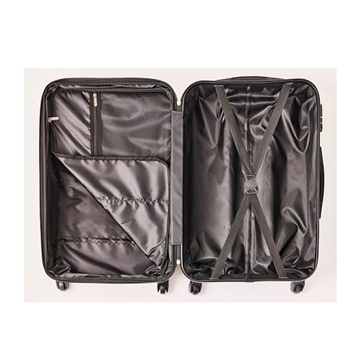 ABS Luggage Spinner Hardshell Lightweight Suitcase with 360° Wheels, Blue 20 inch Y9675