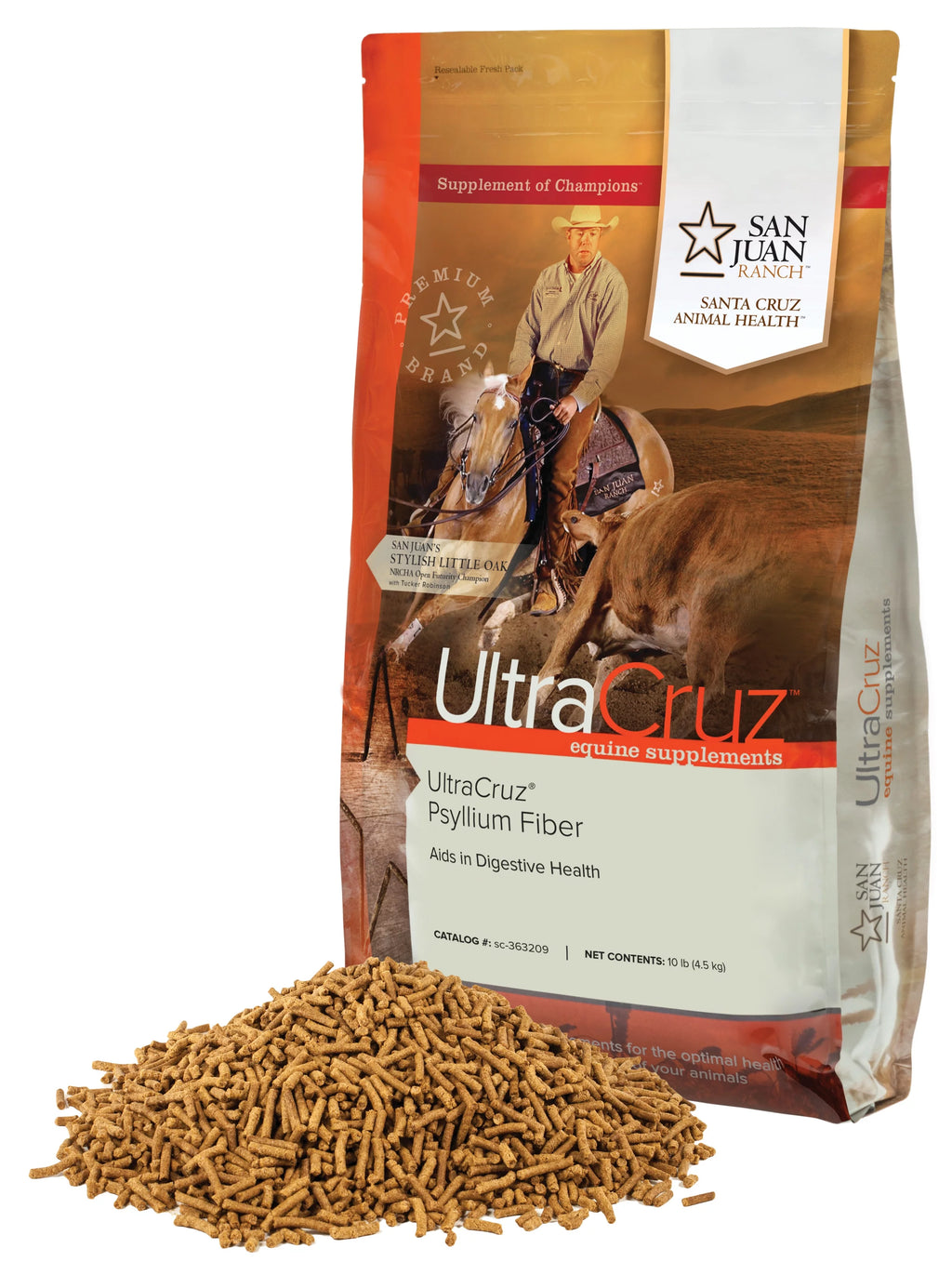 UltraCruz Horse Psyllium Fiber Pellets, 10 lbs Z14640