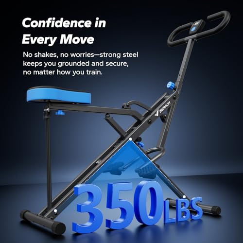 MERACH R07 2 in 1 Squat Rowing Machine, Foldable Home Exercise Equipment Y20209