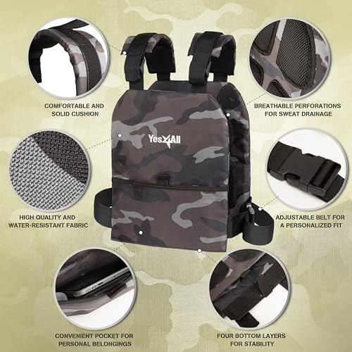 Yes4All Weight Vest Plates 5.75-19.75LB Pairs, Curved Ergonomic Design T472741