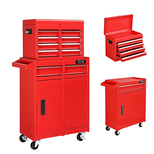 TUFFIOM 5-Drawer Rolling Tool Chest with Lockable Wheels X4579