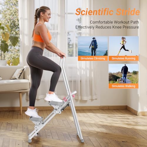 MERACH Stair Stepper for Home Gym, Vertical Climber Machine with Adjustable Handlebar P988