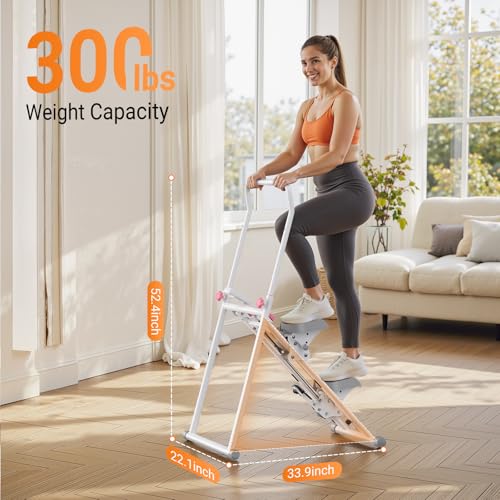 MERACH Stair Stepper for Home Gym, Vertical Climber Machine with Adjustable Handlebar P988
