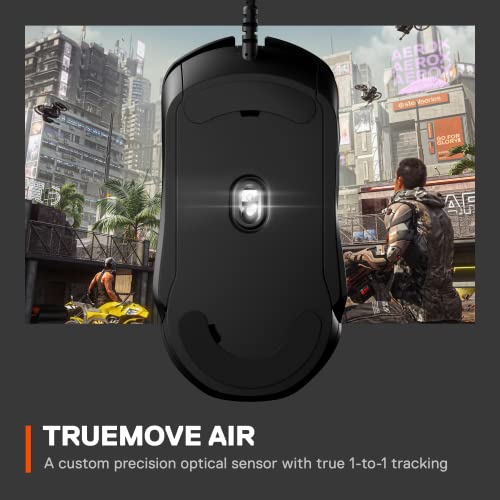 SteelSeries Rival 5 Gaming Mouse with RGB Lighting, 9 Programmable Buttons, 18000 CPI Sensor, Black N1835
