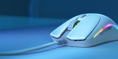 Glorious Model D Wired Gaming Mouse - 68g Honeycomb RGB Ergonomic, Matte White M160012